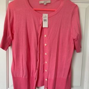 NWT Ann Taylor Short Sleeve Cardigan
